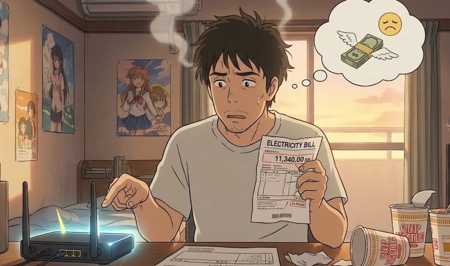 無線ルーター電気代？
