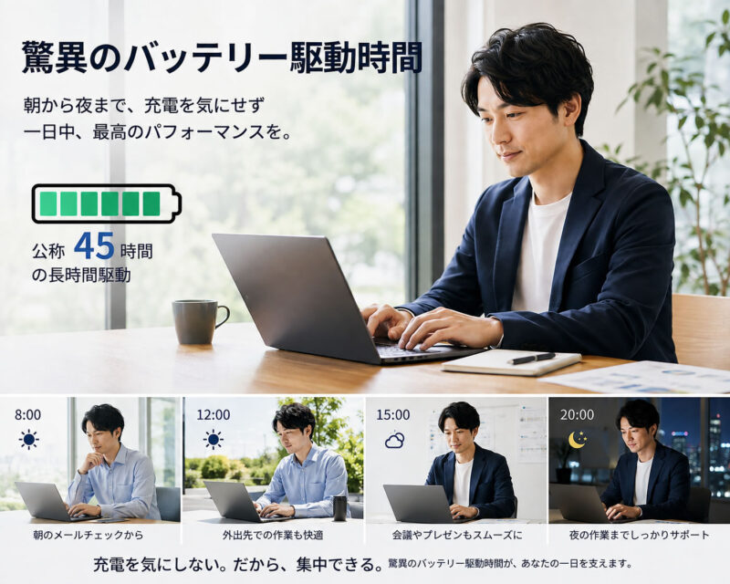 HP OmniBook 3 14レビュー|2026年も現役!45時間駆動の実力を再検証